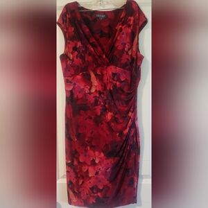 Lauren by Ralph Lauren Faux Wrap Dress, Size XL